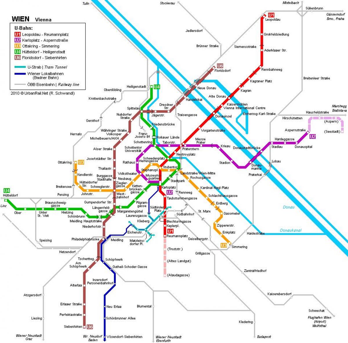Wiedeń mapa metra