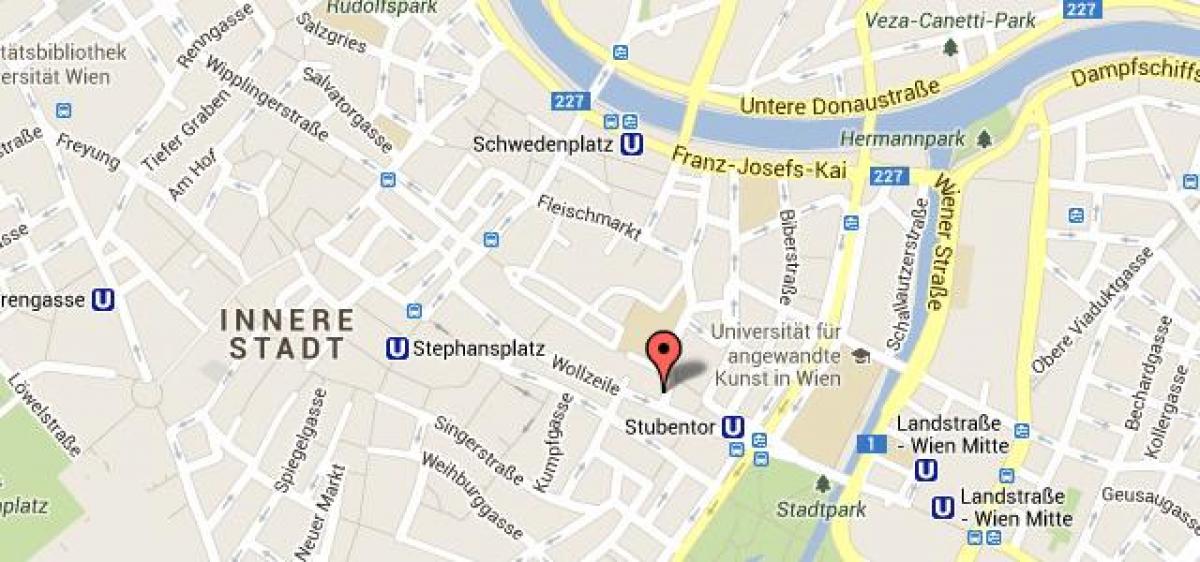 Mapa wiedeń Wiedeń mapa
