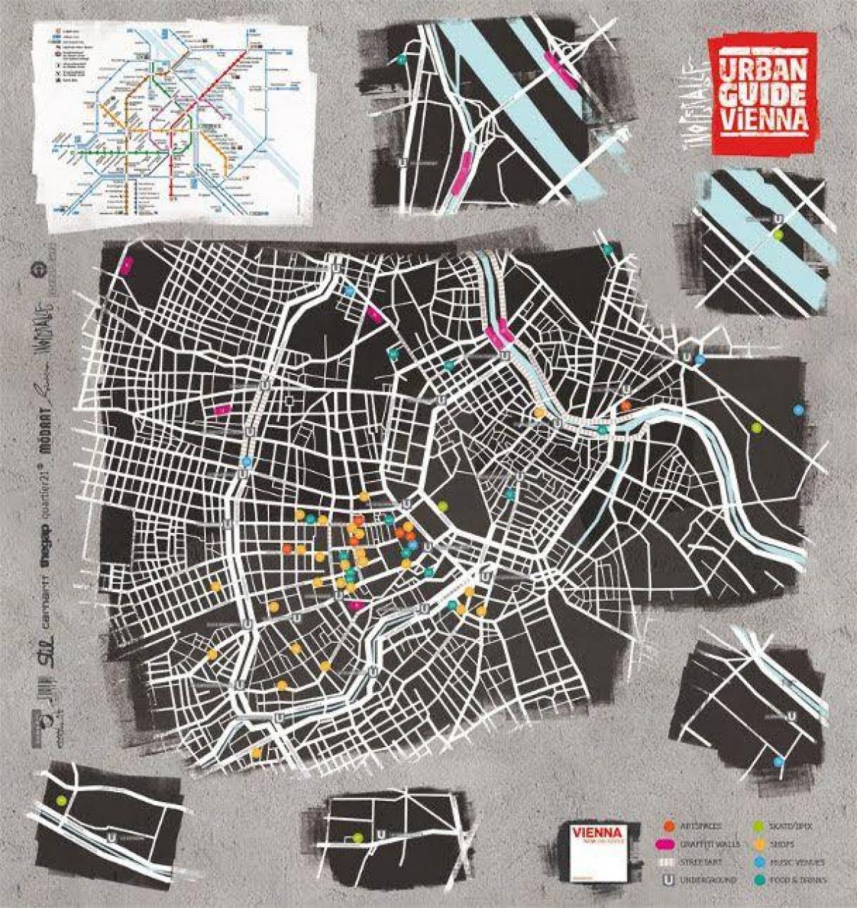 Mapa sztuki ulicznej Wiedeń