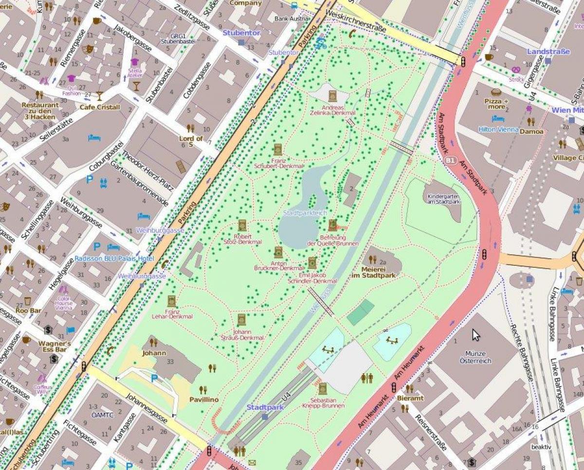 Mapa w Wiedeń