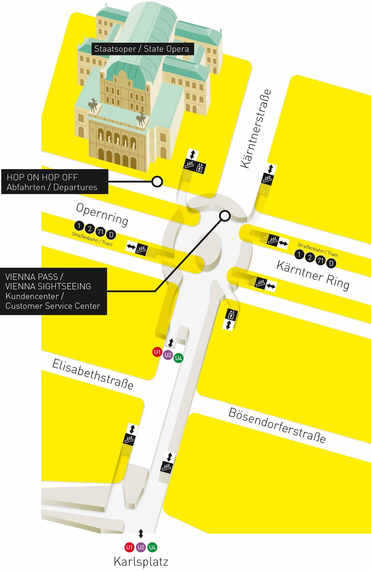 Mapa Wiednia odbywają się