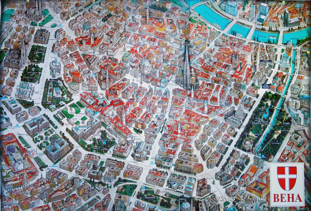 Mapa Wiednia 3d