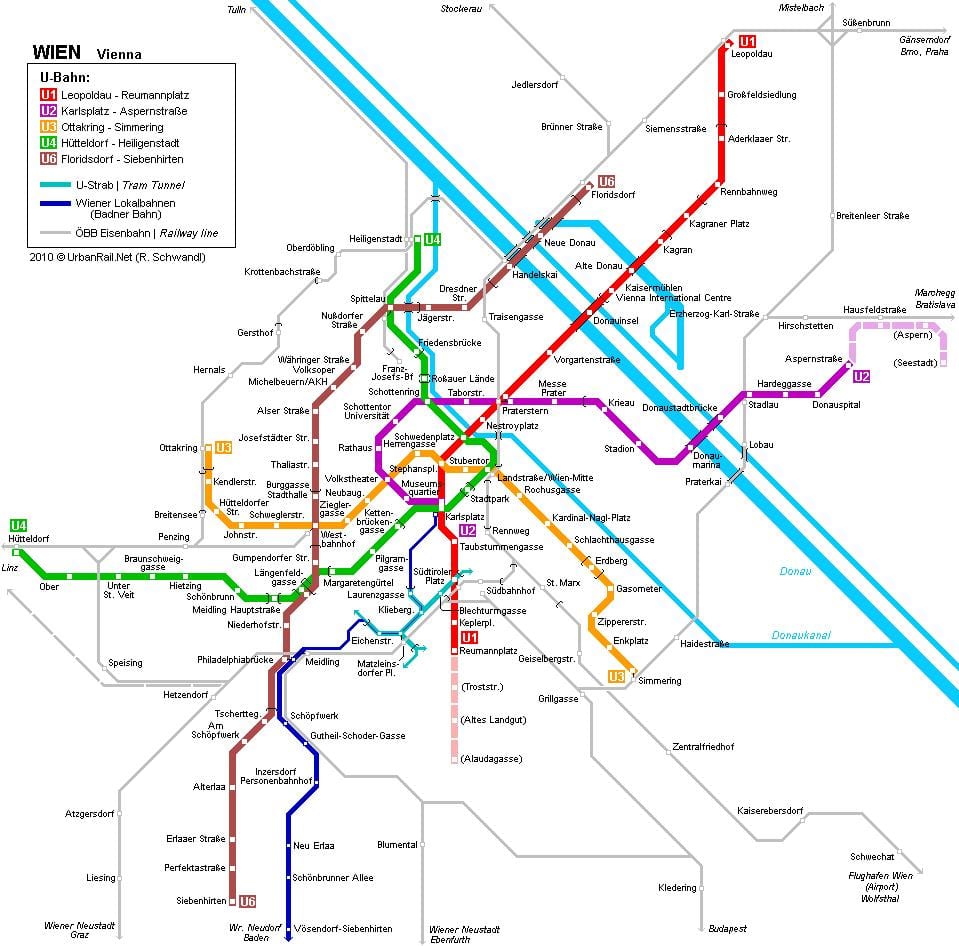 Żyły na s Bahn mapa