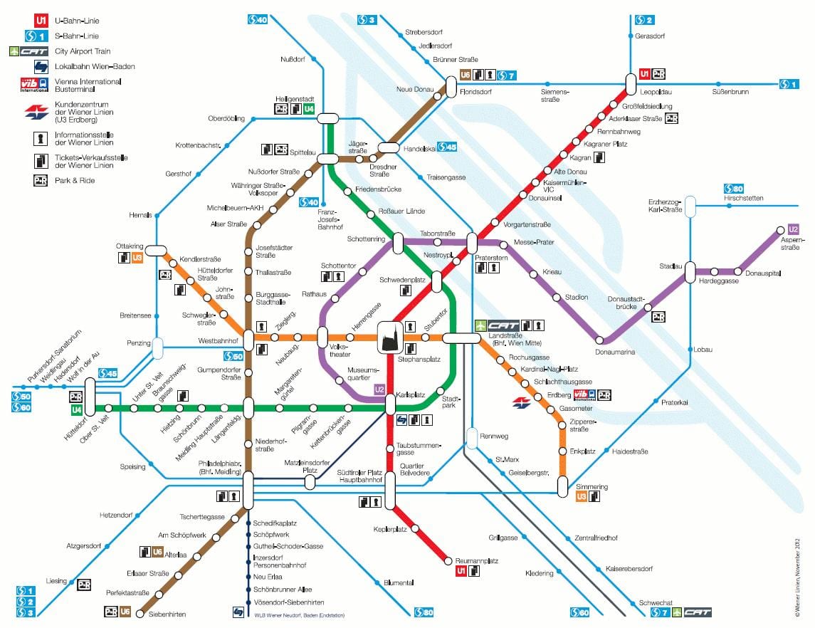 Żyły na s Bahn mapa