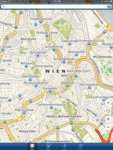 Wiedeńską mapę aplikacja 