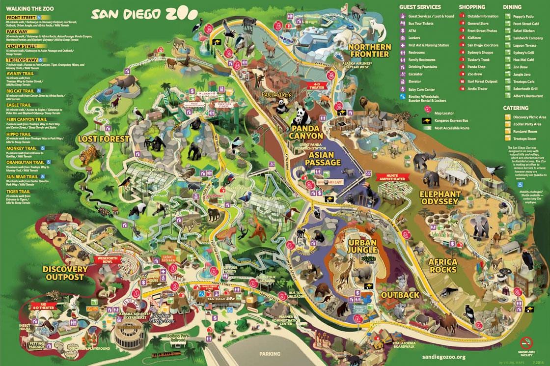 Mapa Wiedeńskiego zoo
