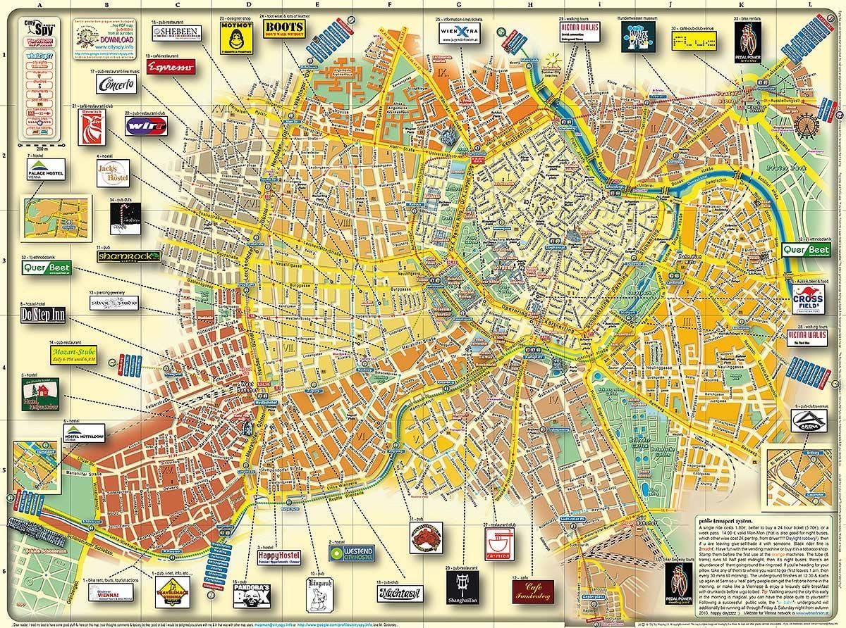 Wiedeń Austria mapa