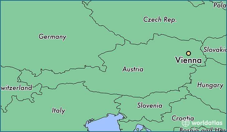 Wiedeń na mapie