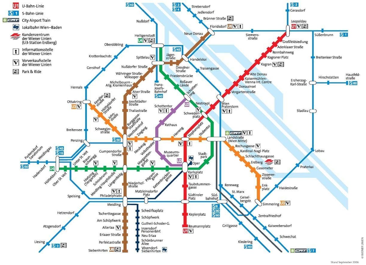 Vianne transportu publicznego mapie