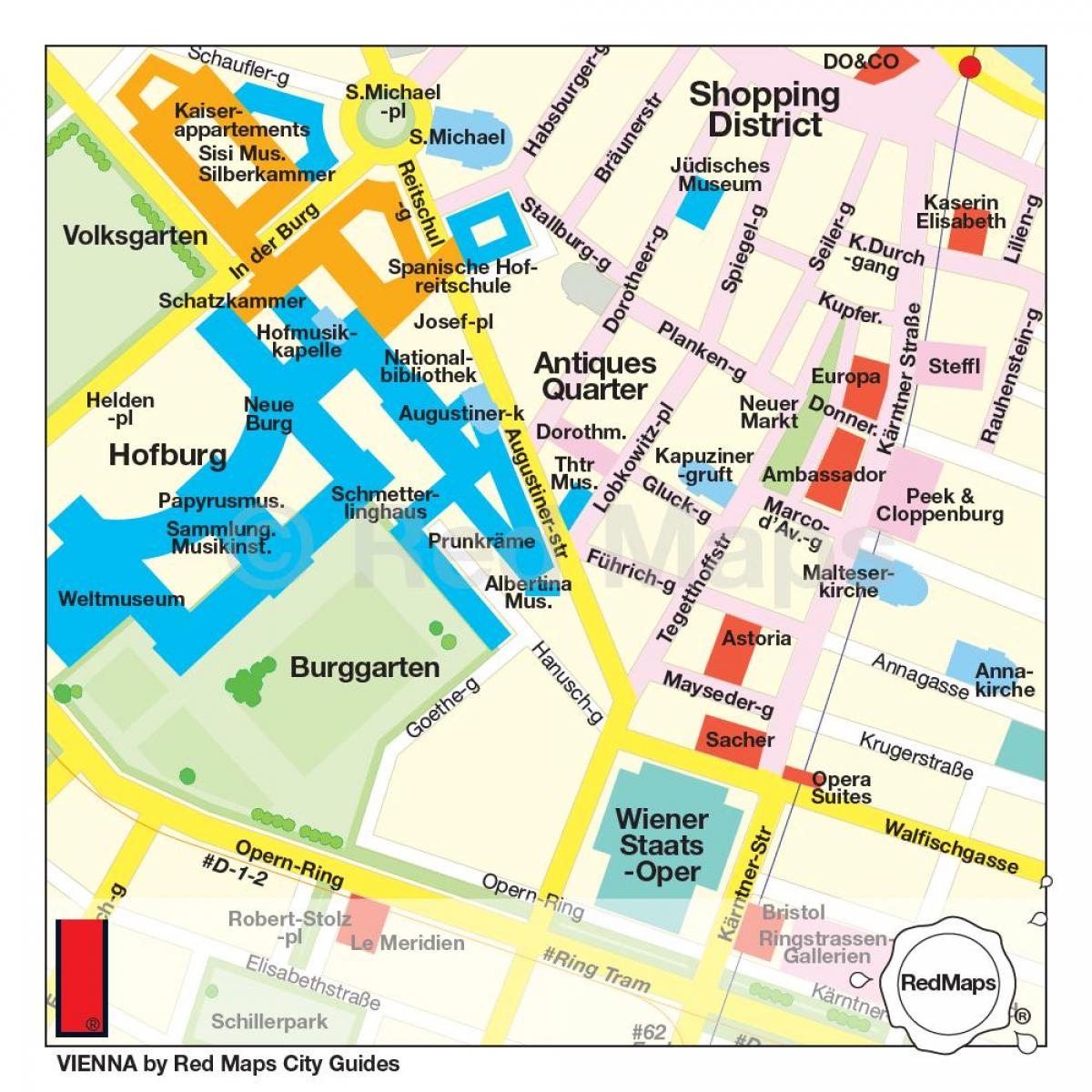 Mapa Wiedeń sklepy