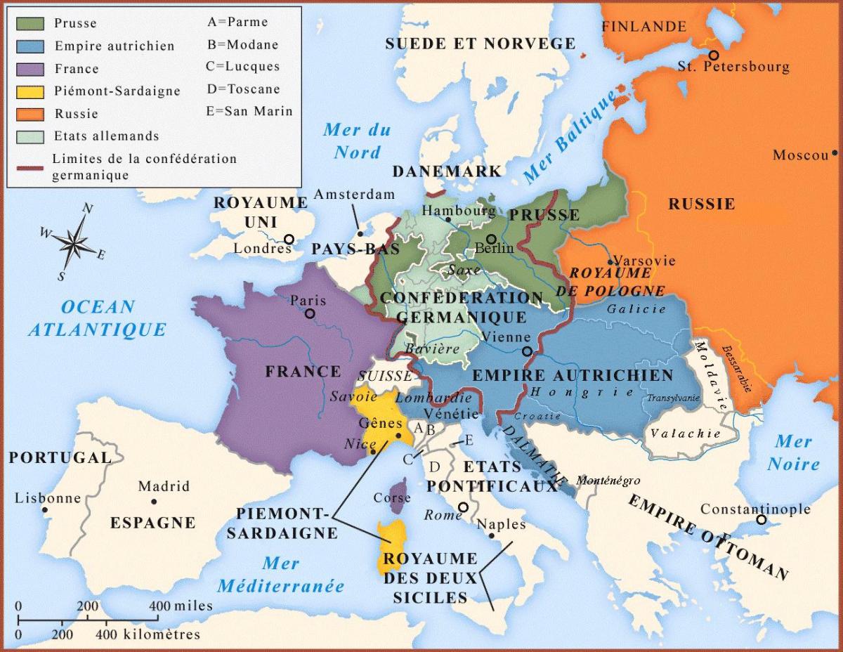 mapa Wiednia i innych krajów