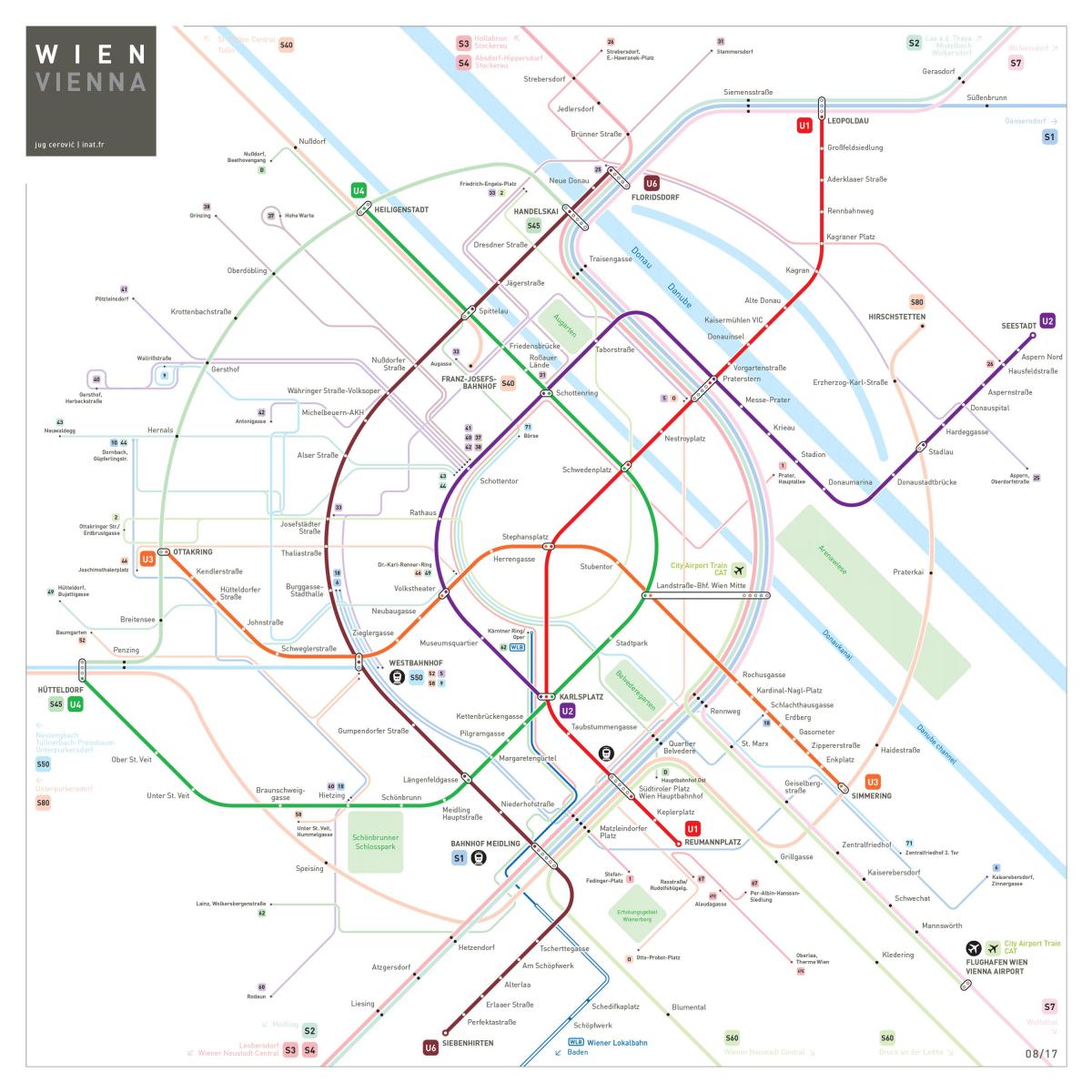 Mapa у4 Wiedeń