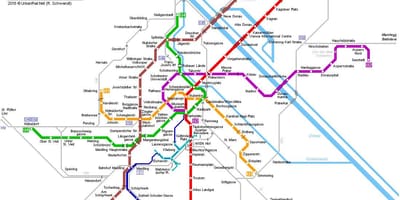 Mapa убан Wiedeń