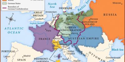 Mapa Wiednia do Europy