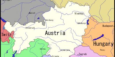 Mapa Wiednia i okolic