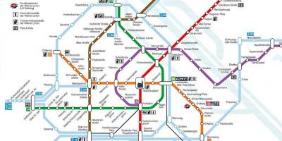Wiedeń mapa metra 