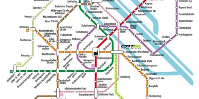 Kot miejska kolejka lotnisko Wiedeń mapa