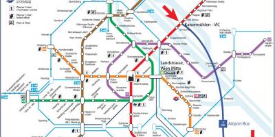 Mapa metra Wiedeń 