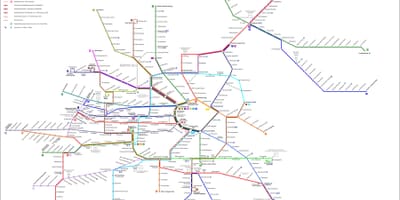 Wiedeń strassenbahn mapie