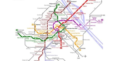 Mapa U1 Wiedeń