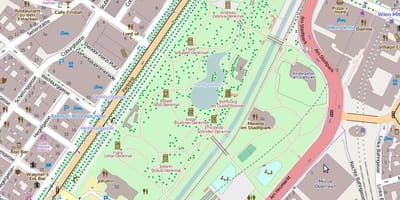 Mapa w Wiedeń