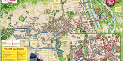 Big bus tour Wiedeń mapa
