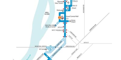 Wiedeń Austria autobusowe mapie