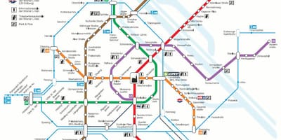 Żyły na s Bahn mapa