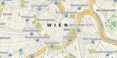 Wiedeńską mapę aplikacja 
