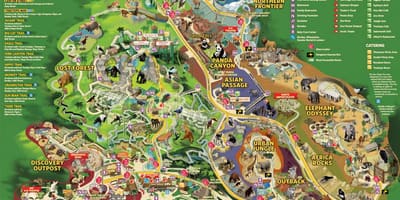 Mapa Wiedeńskiego zoo
