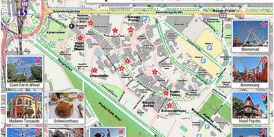 Mapa Wiedeński park i jeździć