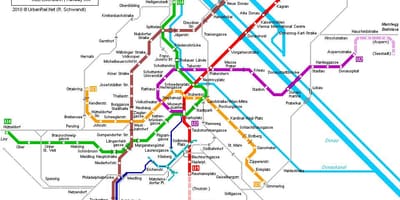 Wiedeń plan metra w Monachium