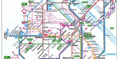 Mapa Wiedeń Austria pociąg