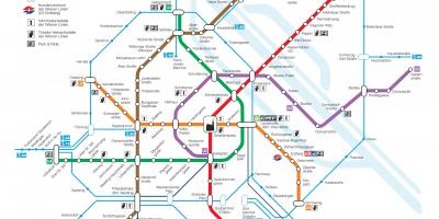 Wiedeń Austria mapa metra 